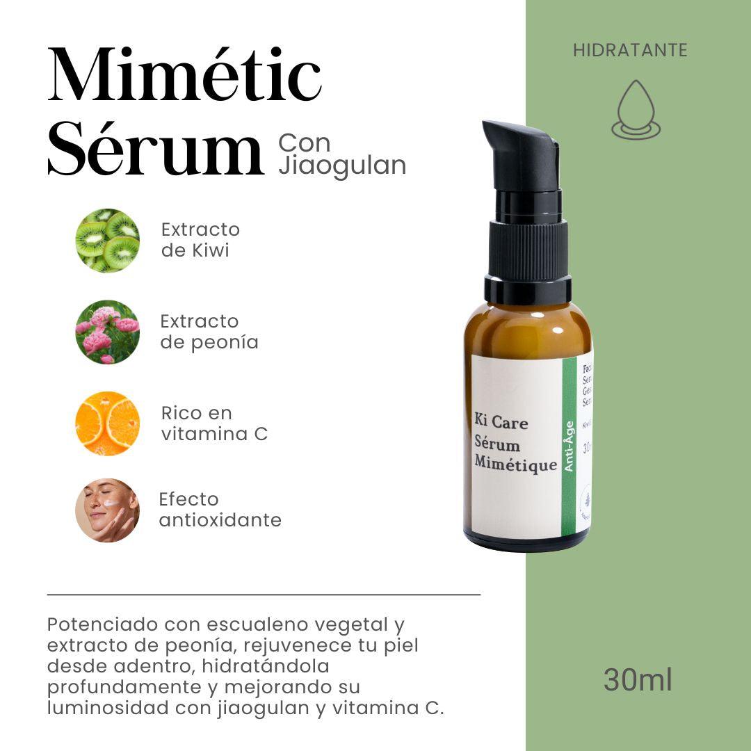 Mimetic Serum Hidratante con Efecto antioxidante con Jiaogulan, Extracto de Kiwi, Extracto de Poenia y Rico en Vitamina C