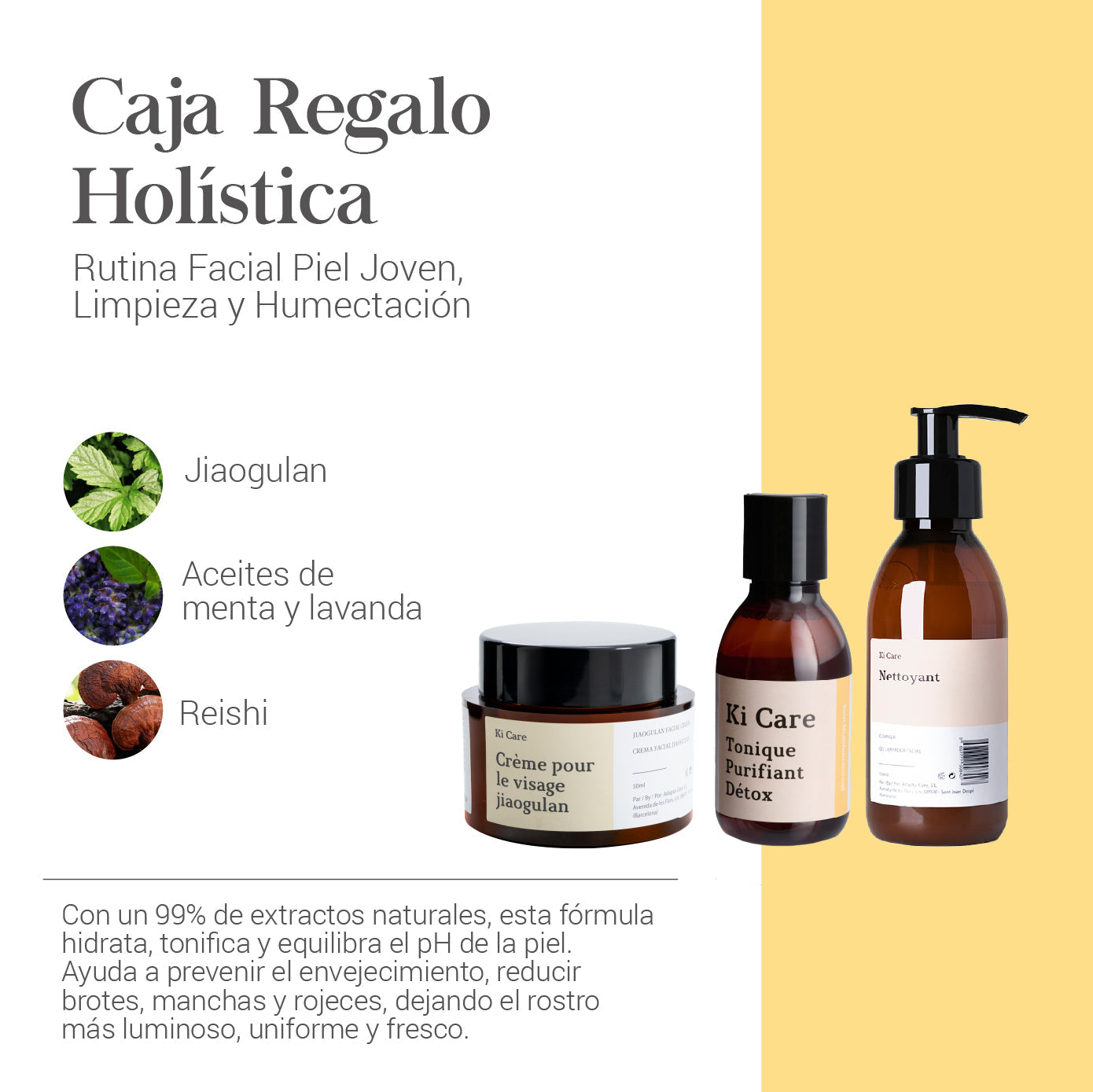 Ki Care Journey: Gel Limpiador, Crema Hidratante y Tónico