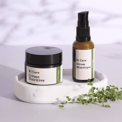 Bodegon Rutina Antiedad Antioxidante Básica: Crema Nutritiva y Serum Mimetique