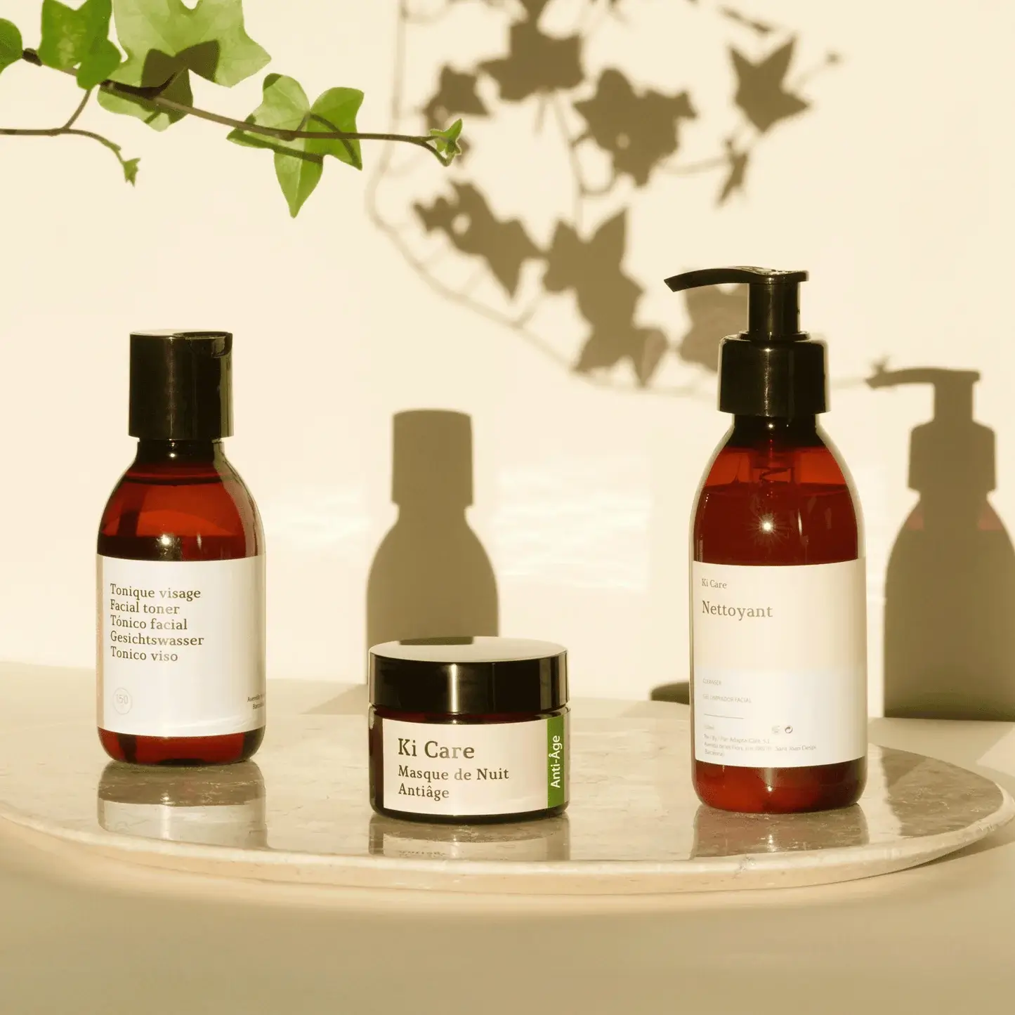 Rutina Nocturna Antiedad con Gel Limpiador, Tónico Facial y Mascarilla Nocturna