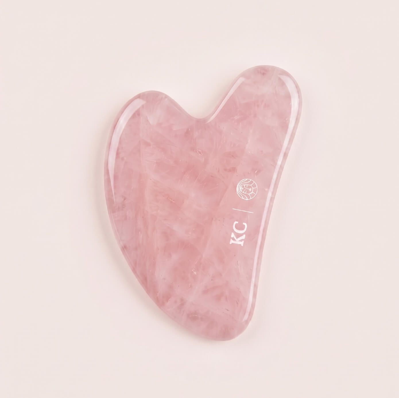 Gua Sha Facial de Cuarzo Rosa