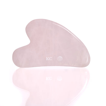 Gua Sha Facial de Cuarzo Rosa